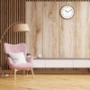 Foxtop Wooden Wall Clock Without Ticking Noises 30 cm Large
