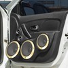 X AUTOHAUX 6.5'' Gold Tone Car Audio Speaker Cover Mesh