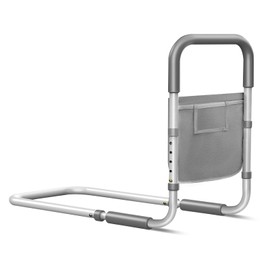 Bed Rails for Elderly Adults Safety: Adjustable Bed Assist Rails for Seniors & Patients with Storage Bag - Bedside Rail Handle Support Bar Bed Guard Rails - Fits King Queen Full Twin Medium