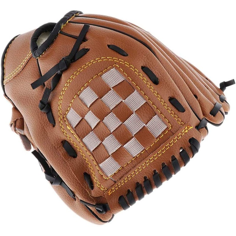 Baseball Gloves, Soft Catch, Practice, Beginner, Includes Shock Absorbing Pad,