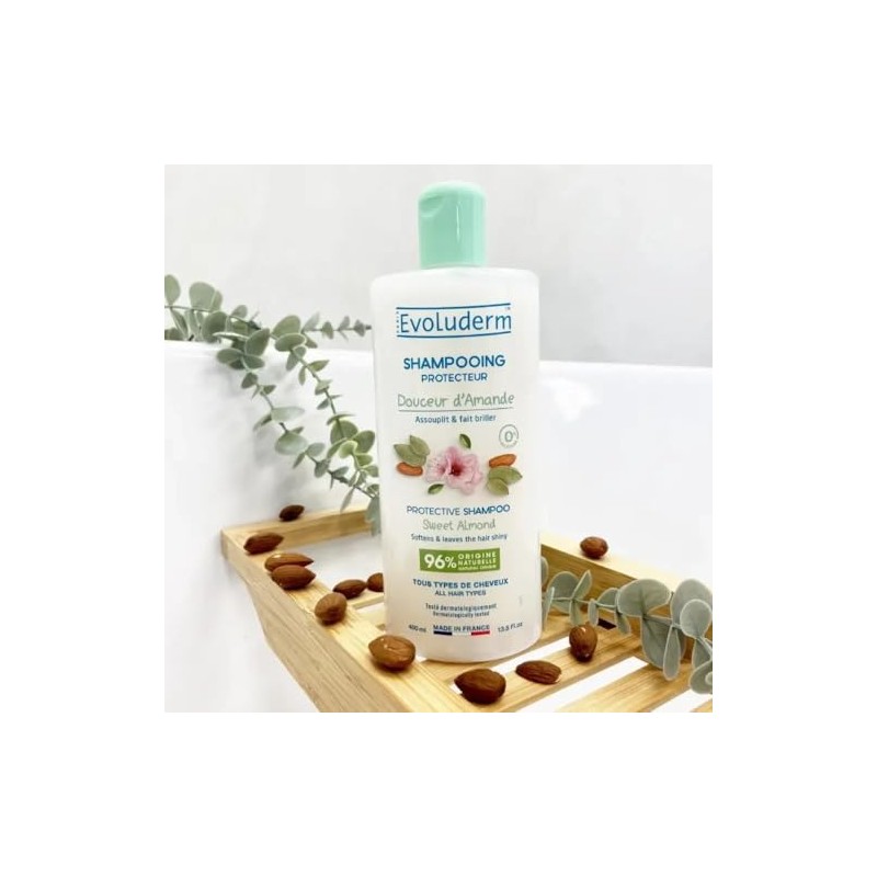 EVOLUDERM – Gentle Almond Protective Shampoo – 400 ml –