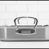 Hestan - Stainless Steel Classic Roaster with Rack, Induction Cooktop