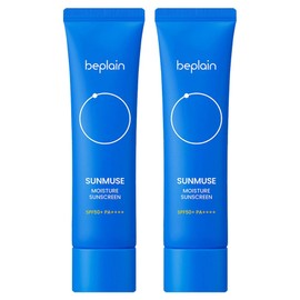 [Vegan Beauty] Be Plain Sunmuse Moisture Sun Cream SPF50+ PA++++, 50ml, 2 pcs / [비건뷰티] 비플레인 선뮤즈 모이스처 선크림 SPF50+ PA++++, 50ml, 2개