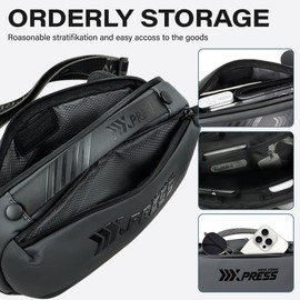 New York XPress Crossbody Sling Bag with Adjustable Strap, Waterproof Lightweight Chest Shoulder Backpack for Men and Women,Everyday Carry Casual Bag for Tactical, Travel, Work, Gym, Sport…