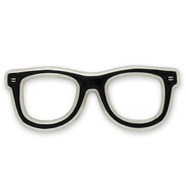 Black Glasses Frames Eyeglasses Lapel Pin, 1 piece
