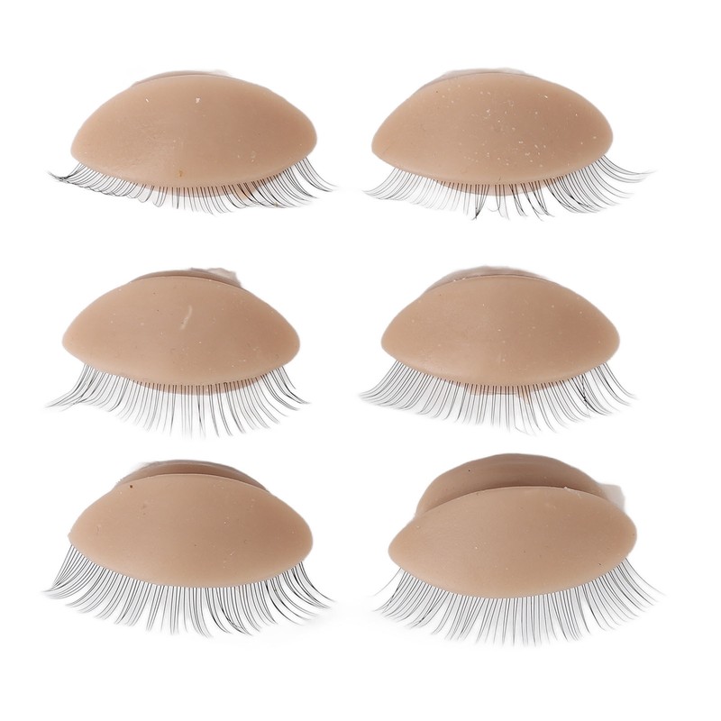 3pcs Lash Mannequin Head Eyelash Extension Practice Doll Head with