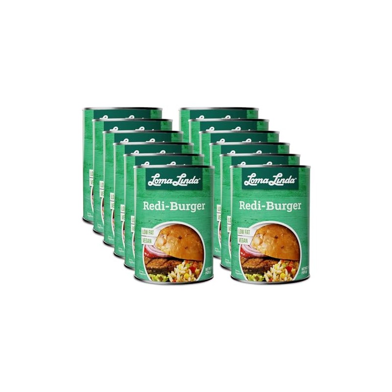 Loma Linda - Plant-Based Meats (Redi-Burger (15 oz.), 12 Pack)