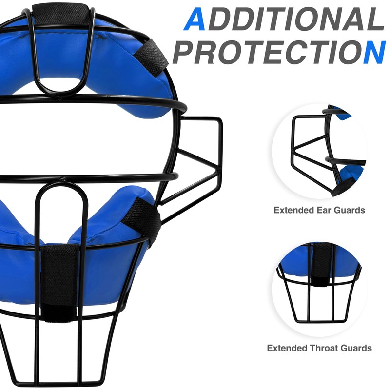 Baseball Catcher Mask Umpire Mask,Full-Face Protection Mask for Baseball,Lightweight Secure