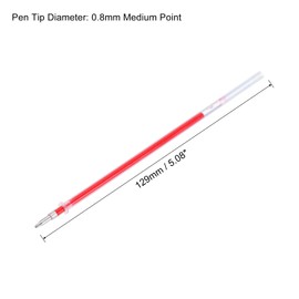 PATIKIL Glitter Gel Pen Refills Only, 5Set / 60Pcs Glitter Pen Refills Art Colored Ink 0.8mm Medium Point for Adult Coloring Books Craft Doodling Drawing, 12 Colors