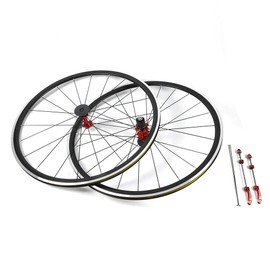 BJTDLLX 700C Road Bike Wheel, Double-layer Aluminium Alloy Wheels C/V Brake Clincher, 2 Pcs Ultra-Light Bicycle Bike Wheel Set 30mm Rim Sealed Bearing Carbon Fiber Wheelset for 7/8/9/10/11 Speed