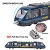 SPYMINNPOO Train Toy, Children's Learning Toy Simulation Alloy Train Model