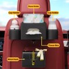 Guosan car headrest backseat organizer with 2 Drink Cup Holder