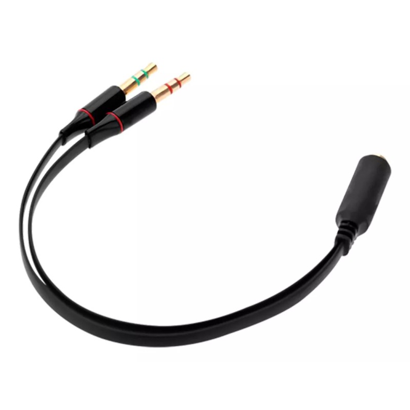 Mercader Digital 3 Pzs Divisor Auxiliar De Audio Micrófono A