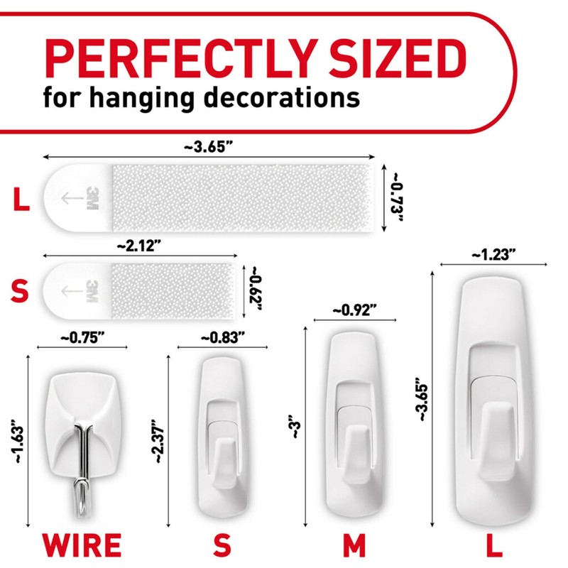 Command Variety Pack, Including 10 Pairs of Picture Hanging Strips,