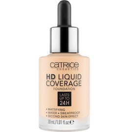 Catrice | HD Liquid Coverage Foundation | High & Natural Coverage | Vegan & Cruelty Free (002 | Porcelain Beige)