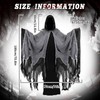 WEFONLLICOS Hooded Cloak Medieval Renaissance Gothic Wizard Cape Grim Reaper