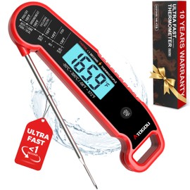 Atogou Meat Thermometer, Professional Instant Read Food Thermometer, 1 Sec Response, ±0.5℉ Accuracy, Thermocouple Sensor, Waterproof Digital Thermometer for Cooking, BBQ, Grill, Valentines Day Gifts