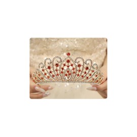 Rannyrena Crystal Bride Wedding Tiara Crown for Women Elegant Royal Queen Crown Headband Glitter Crystal Princess Headpieces for Quinceanera Pageant Prom Birthday