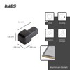 Dalsys 5x End Piece for Tile Rail 8 mm Square
