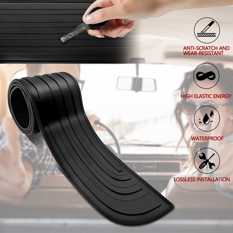 xbrtaia Rear Bumper Protector, Self-contained Viscose Natural Rubber Material Car