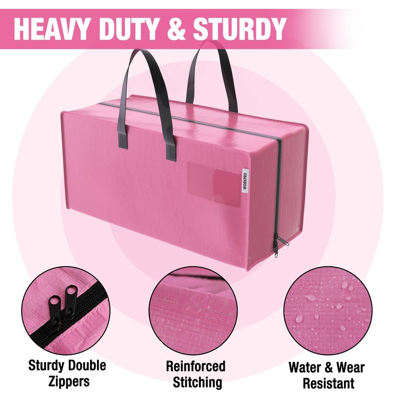 WORKPRO 6 Pack Extra Large Moving Bags with Zippers &