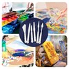 AUEAR, 4 Sets 24 Pack Plastic Spatula Palette Knives Bulk