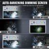 TRQWH Digital Display Welding Lens 4.33x3.54in Metal Auto Darkening Welding