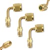 3Pcs A2L R-32 R-454B Adapter, 1/4" LH Female to 1/4"