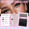 GEMERRY Eyelash Extensions Spikes DIY Cluster Eyelashes D Curl Individual