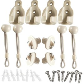 New Bungee kit + end caps Universal Replacement Mounting Brackets of Exterior Sun Shades Outdoor/Indoor Roller up Blinds