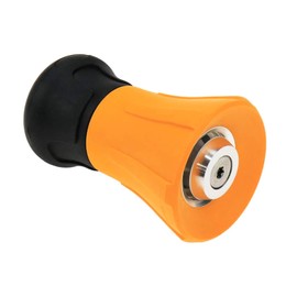 S SYDIEN 3/4" Heavy Duty Fire Hose Nozzle, Adjustable High Pressure Sprayer for Car Washing, Patio Cleaning, Watering Lawn and Garden - Universal Fit, Orange