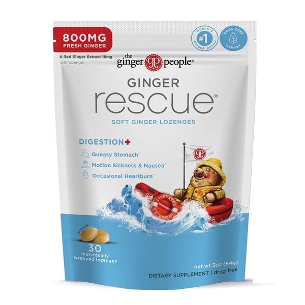 The Ginger People Ginger Rescue Digestive Wellness Lozenges (Soft) |