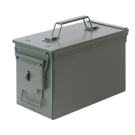 YSKMLOLP RC car lithium battery metal storage box, ammunition box, fireproof/waterproof/airtight/with lock buckle, used for lithium battery and ammunition storage (Green-308 * 156 * 190mm)
