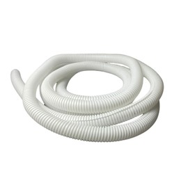 White Conduit Split Plastic Flexible Cable Tidy Solution Tube Trunking 19.5mm - 2m