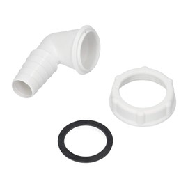 LUTH Premium Profi Parts Hose Nozzle Hose Connection Nozzle Angle 90° 1 1/4 Inch Siphon for Connection Washing Machine Dishwasher Drain Hose with 20-24 mm Diameter