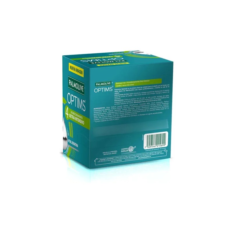 Caja Palmolive Optims Shampoo 2 En 1 Con 1152 Sobres