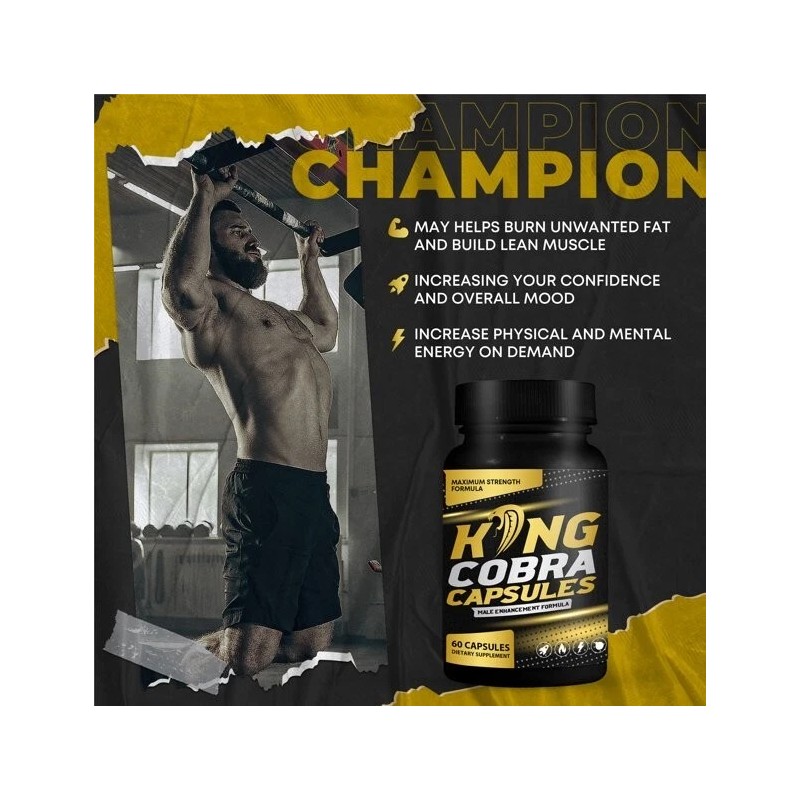 Cobra 3-Pack King Cobra Pills Supplement Advanced Formula King Cobra