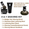 KIKC 5 in 1 Shaving Kit for Wet Shave, Set
