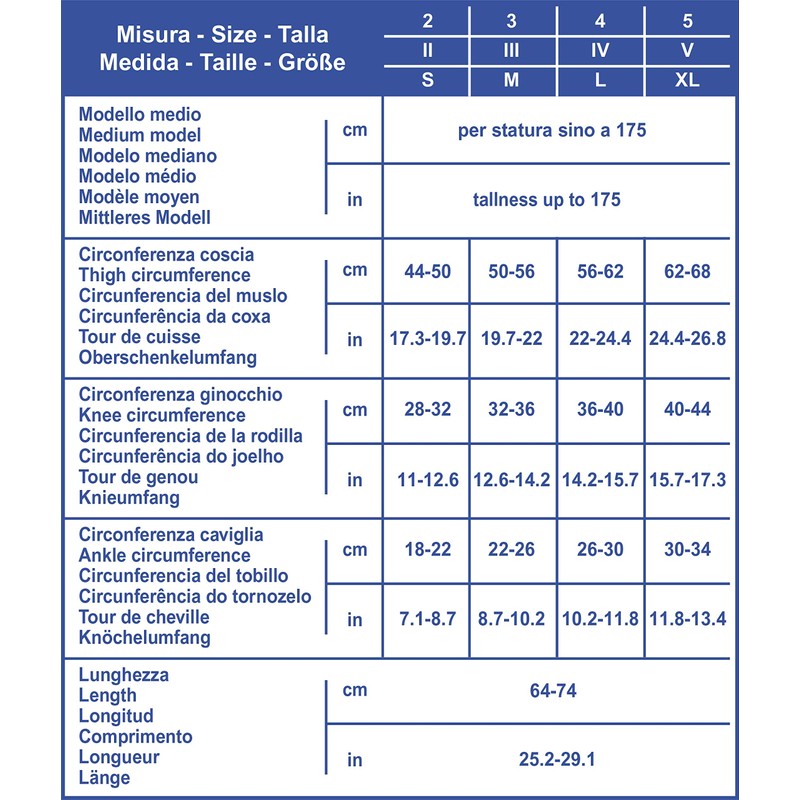 SCUDOVARIS Anti Crombo Stockings Medium 2, White