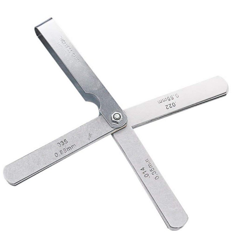 Feeler Thickness Gauge 32 Blades Stainless Clearance ruler Tool for