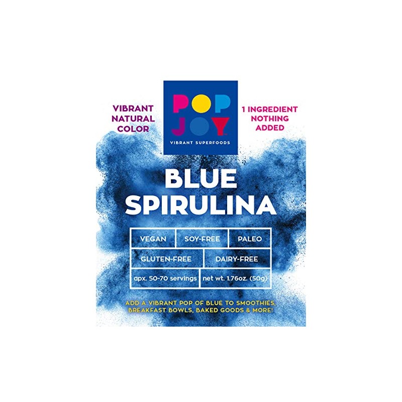POPJOY - Polvo de espirulina 100 azul - SuPERFODS vibrantes