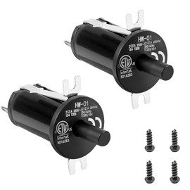 2 Pack Lid/Door Switch Replacement Kits, Masterbuilt Gravity Series 560/800/1050 XL Digital Charcoal Grill + Smokers with Mounting Screws