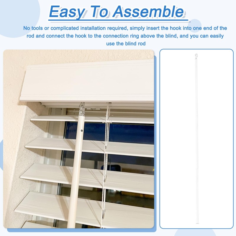 sourcing map 2Pcs 35" Blinds Wand Replacement, Blinds Tilt Wand