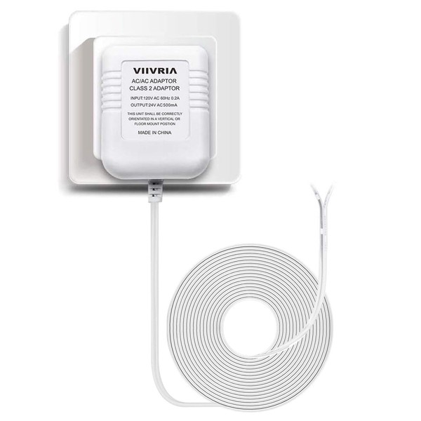 AC 24 Volt Transformer, C Wire Adapter, Compatible with All