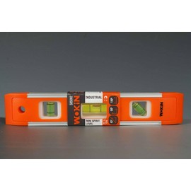TOOLSTEK WOKIN Magnetic Spirit Levels Shock Proof Torpedo Level 22.5cm / 9'' Torpedo Lightweight Small Brick LINELINE Brick Line Ruler