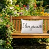 Nextchange I Love You More Quotes Pillow Covers, Linen Double-Sided