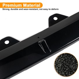 Fits 7th Nissan Altima 2019 2020 2021 2022 Front Bumper Lip Body Kit Spoiler 1 Set, Shiny Black