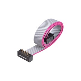 uxcell IDC Wire Flat Ribbon Cable FC/FD Connector A-Type 10Pins 2.54mm Pitch 0.5m Length Gray