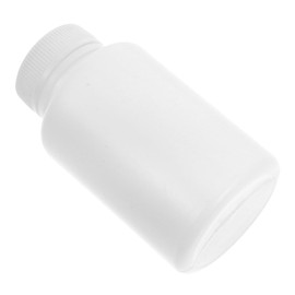 IWOWHERO 20pcs White Plastic Pill Bottles Travel Containers for Capsules and Powders Light Blocking Portable Unbreakable Storage for Medication the Go