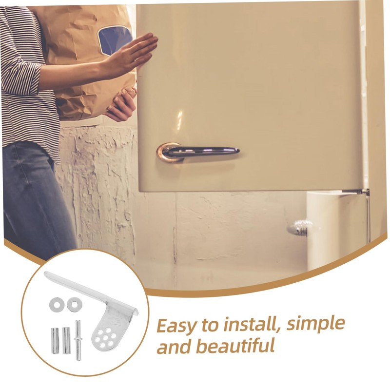 jojofuny Replacement Hinges for Refrigerator Freezer Hinge Set Galvanized Steel